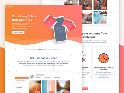 Sikco Landing Page design illustration landing page design ui ux website design