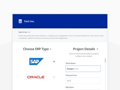 Data Processing Tool data form modal ui