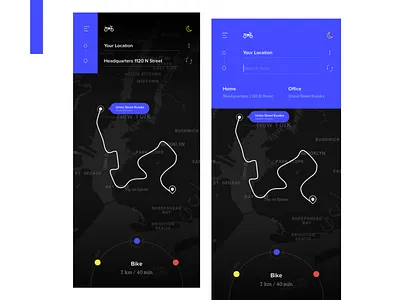 Map Navigation UX Concept android design studio dhipu dhipu mathew google map ios location map map navigation mobile ux track location trip user experience user interaction ux concept