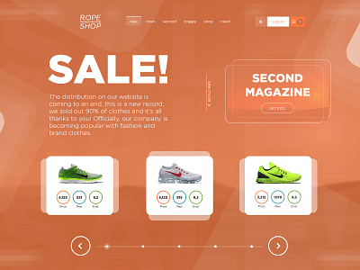 UPD. Designing a site for a sneaker store . design graphic design ui web web design