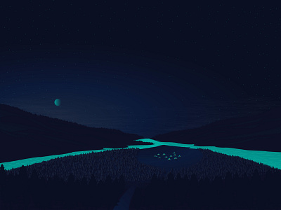 Promenade illustation nature outdoors