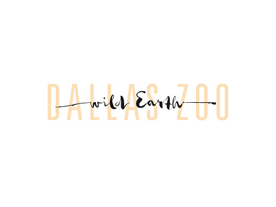 Dallas Zoo Wild Earth branding design logo