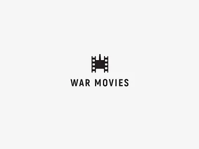 War Movies battle cinema film production hollywood logo logodesign logodesigns logos movie movies production company tank war