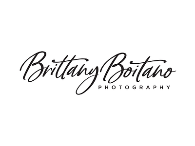 Brittany Boitano Photography Logo branding logo logo design photographer photography