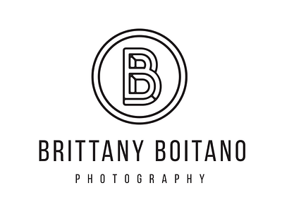 Brittany Boitano Photography Logo branding logo logo design photographer photography