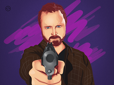 Dribble art breakingbad design digital illustration jesse vector walter