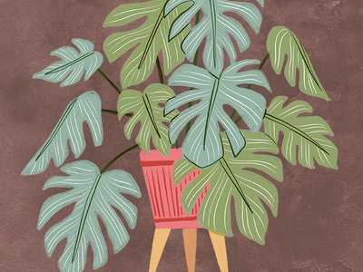 Monstera artwork digital art digital illustration digital painting illustration illustration art nature