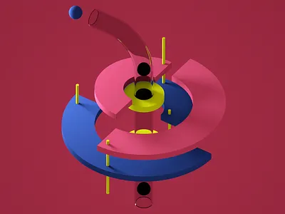 Yinyang c4d cinema4d design illustration motion design motiongraphics octane octanerender