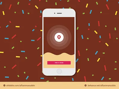 Find Your Ice Cream adobe xd app design ui
