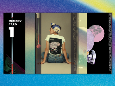 Sentenceville Memory Card Tee 80s 80s style 90s art dailyui design digital fashion film pastel ui vhs vintage