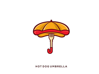 Hot dog umbrella hotdog umbrella cutlery