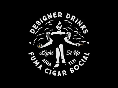 AIGA Tallahassee September Designer Drinks aiga badge badgedesign burbon button button design cigar drink drinking florida illustator illustration smoking sunglasses tallahassee vector vector art vector artwork whiskey woman