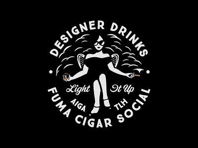 AIGA Tallahassee September Designer Drinks aiga badge badgedesign burbon button button design cigar drink drinking florida illustator illustration smoking sunglasses tallahassee vector vector art vector artwork whiskey woman