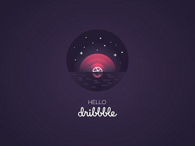 Hello Dribbble! design illustration vector