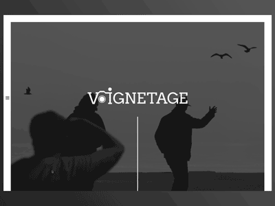 Vignetage animation black black white creative design design inspiration landing page minimalist minimalist design parallax parallax website photo photograph portofolio ui ux web web design web developement web development