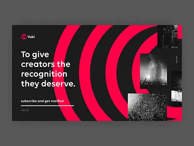 Yuki Teaser Website design landing page minimal site typography ui ux web website