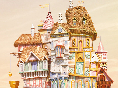 Princess kira Castle 3d colorfull fantastic forest joy maya princess woods