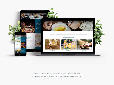 Ocean Villas web design uidesign web