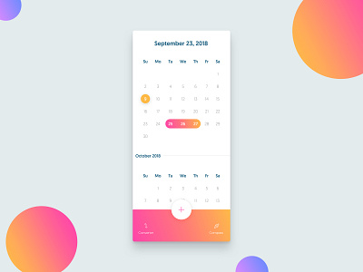 Calendar design interaction interactions interface mobile mrpugo product ui ux