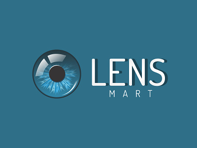 Lens Mart Logo by Tayyab Tanveer adobe illustrator cc black blue creativity design elegant eye eye logo eyes logo graphic design illustration illustrator lens lens mart logo logo design realistic eye tayyab tanveer typography vector