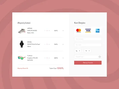 E Commerce Checkout Page Design card design inteface minimal payment payment method shop online ui user inteface web