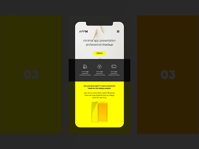 Minimal App Presentation Mockup free free download free mockup free psd freebie mockup mockup download psd download psd mockup