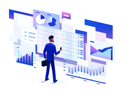 Illustrations for stasis - homepage illustration stasis tolstovbrand vector