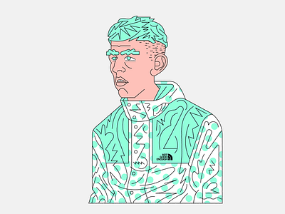 Not Good Enough color creative design enough face good green haircut illustration illustrator man marekehrenberger not portrait vector wip young