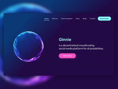 Crowdfunding Platform Landing Page Concept concept crowdfunding crypto currency landing page ui