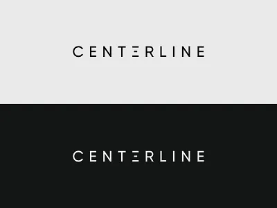 Centerline branding design logo typography