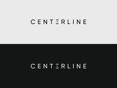 Centerline branding design logo typography