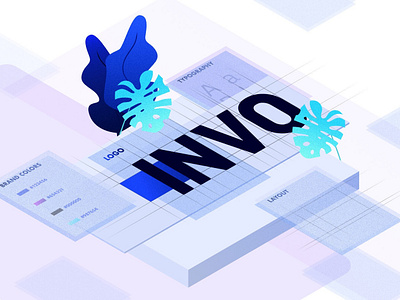 INVO Brandbook branding design icon illustration logo ui ux