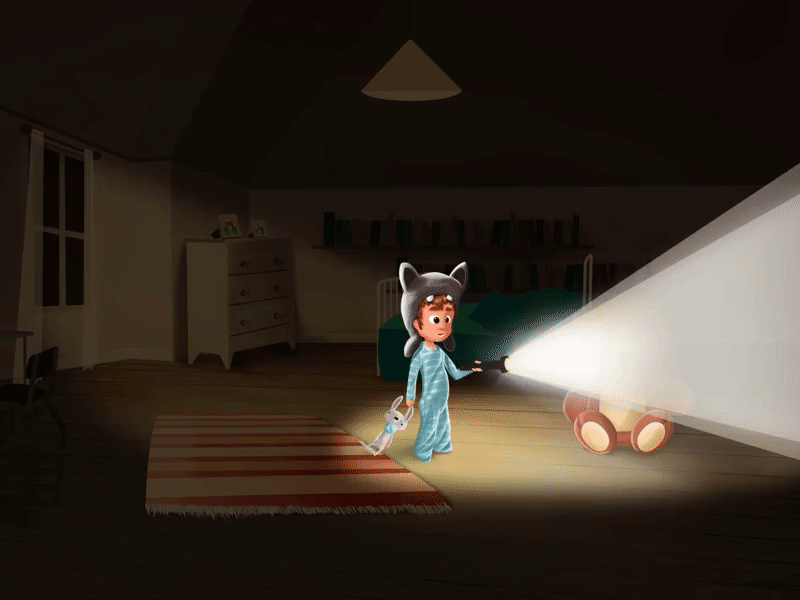 The Darkness Lantern animation animation illustration interactive story tale the darkness