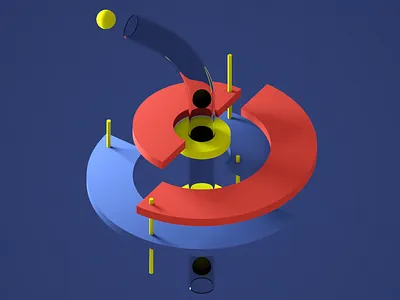 Yinyang c4d cinema4d design illustration motion design motiongraphics octane octanerender