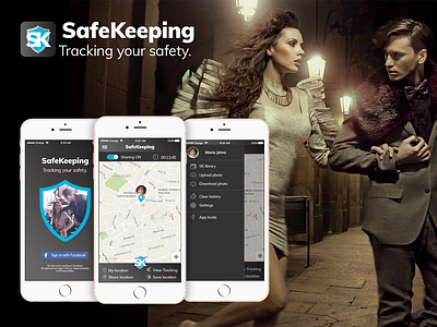 Safekeeping App UI/UX application design application icon application ui interface design uiux