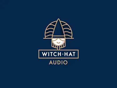 Witch Hat Logo audio branding cartoon character design hat icon id illustration logo mascot night vector witch