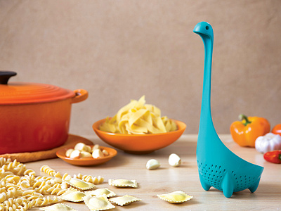 MAMMA NESSIE \ Colander Spoon colander spoon kitchen ladle loch ness mamma mythical nessie ototo pasta vegetable