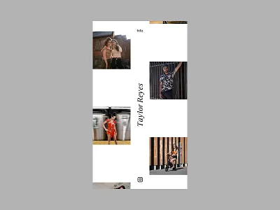 Home page of photographer portfolio iphone mobile portfolio responsive sketch ui ux web