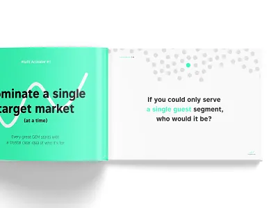 "Getting bookings" book layout branding layout