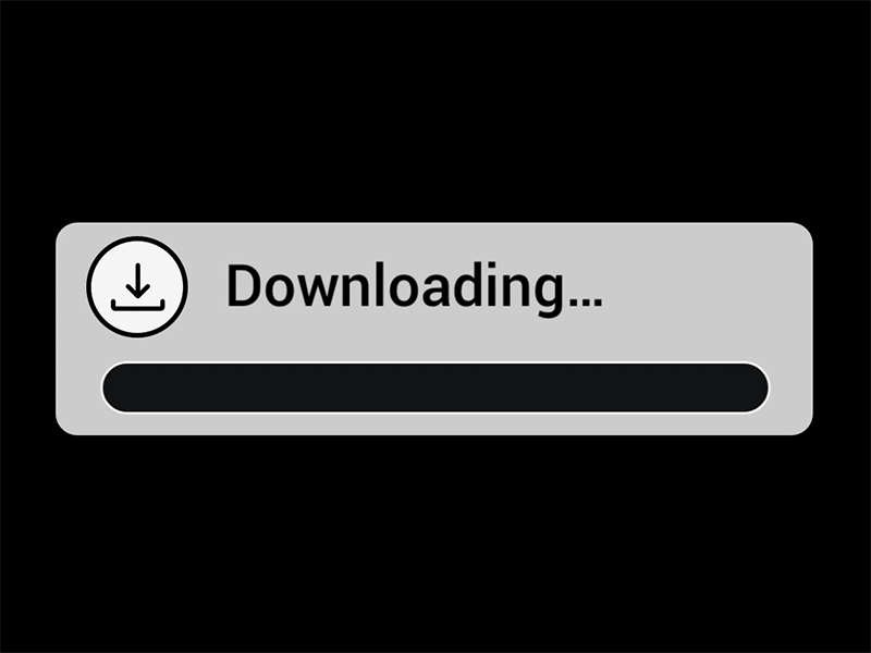Download Modal download loading bar motion motion animation notification ui ux