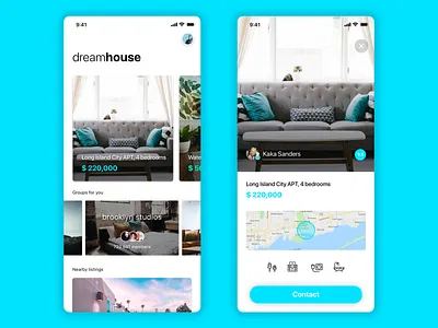 Real estate app app cards flats house ios pisos real estate realestate ui userexperience ux