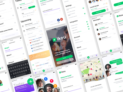 Ikou app Redesign branding mobile product ui
