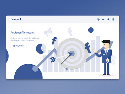 Facebook Ads Landing Page facebook facebook ad facebook ads facebook redesign facebook remake flat design illustration inspiration landing page landing page design landing page ui material design redesign ui uiux ux web design webdesign