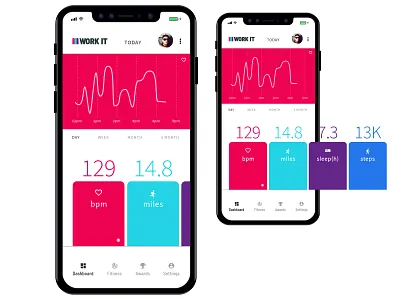 Exercise Tracker R2 color daily ui digital design logo design typography ui design