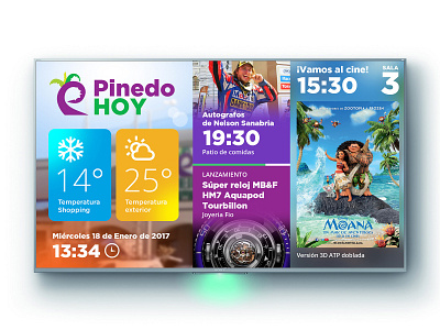 Shopping Pinedo Digital Signage digital signage ui ux