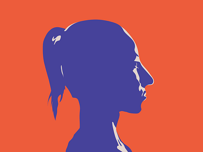 Grrrrrl art bright cut out female girl graphic design illustration silhoutte simple vector