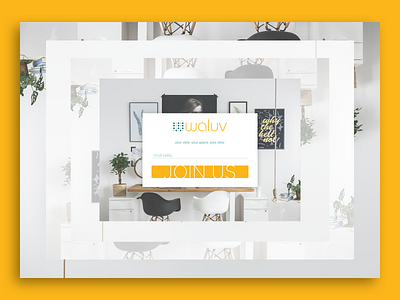 Waluv: Coming Soon! brutalism daily ui design desktop design identity group join us landing page splashpage typography ui ux ux design waluv