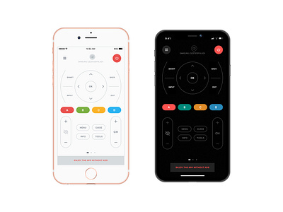 universal smart remote app concept control flatdesign ios iphonex iphonexs remote sleek universal