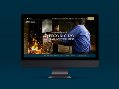 Fogo Landing Page art direction design web design