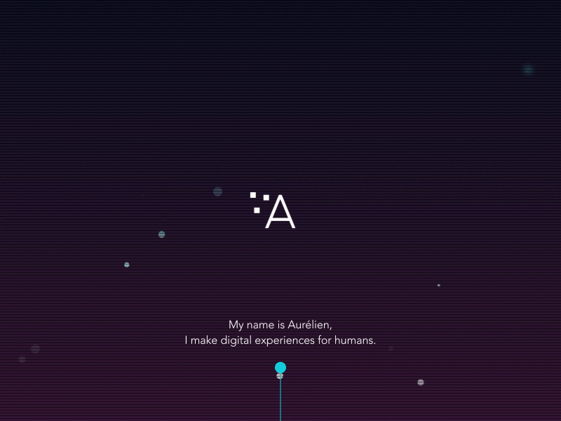 Sliding Home landing portfolio site scroll animation slide ui animation